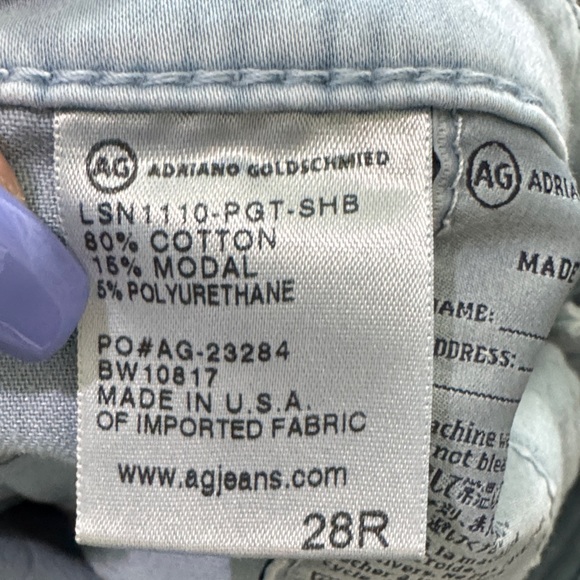 AG Adriano Goldschmied Light Blue Skinny pants - Picture 13 of 14